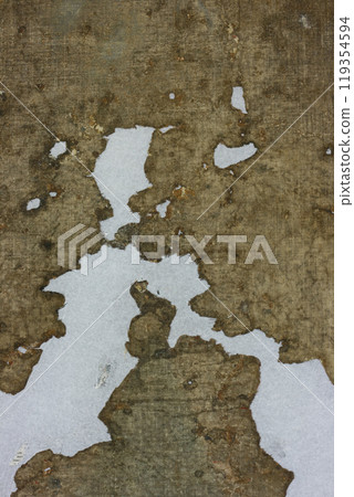Very old fabric is spoiled by time. top view. close-up 119354594
