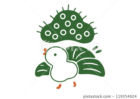 可愛的手繪風格bird_color 119354924