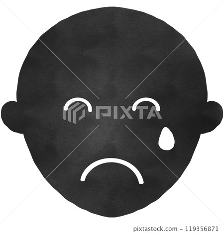 Black Silhouette Symbolizing Mental Health 119356871
