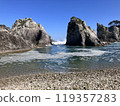 Jodogahama Beach and the blue sky 119357283