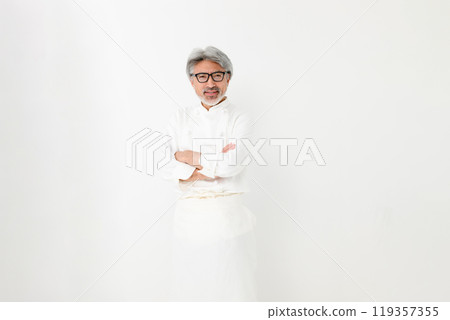 A chef with arm-strokes A chef with arm-strokes 119357355