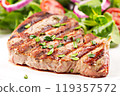 Fillet of beef with salad 119357572