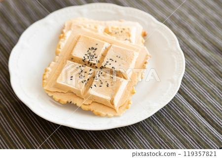 Ame Sen, a local confectionery from Oshamanbe Town 119357821