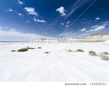 Tuzbair Salt Lake, Ustyurt Plateau, Kazakhstan 119358112