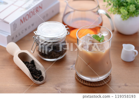 Ice milk tea 119358193