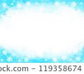 Snow crystal frame 119358674