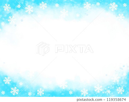 Snow crystal frame Snow crystal frame 119358674