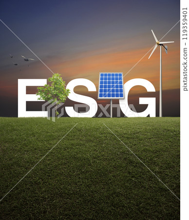 Environmental Social Corporate Governance concept 119359401