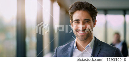 Young Smiling Business Professional in Modern Office 119359948