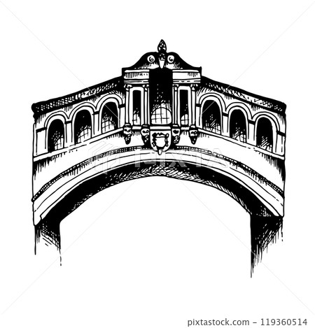 Hertford Bridge, Bridge of Sighs in Hertford College, city landmark, Great Britain Hertford Bridge, Bridge of Sighs in Hertford College, city landmark, Great Britain 119360514