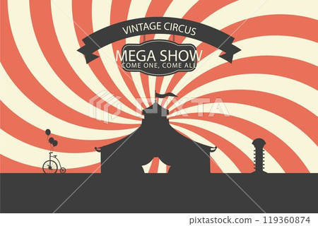 Beautiful retro circus background Beautiful retro circus background 119360874