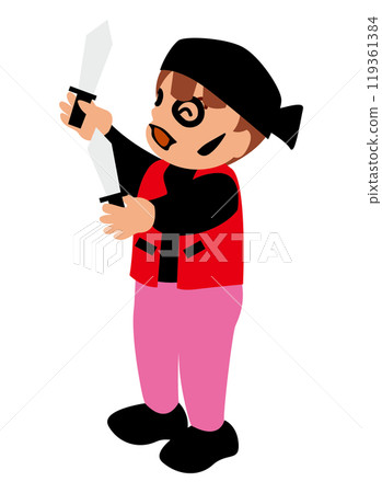 穿著萬聖節服裝的孩子的插圖 01 穿著萬聖節服裝的孩子的插圖 01 119361384