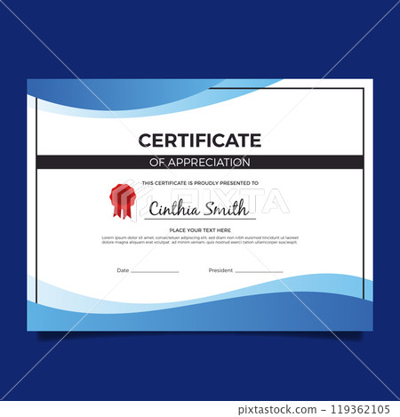 Elegant certificate template 119362105