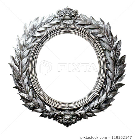 Retro silver frame 119362147