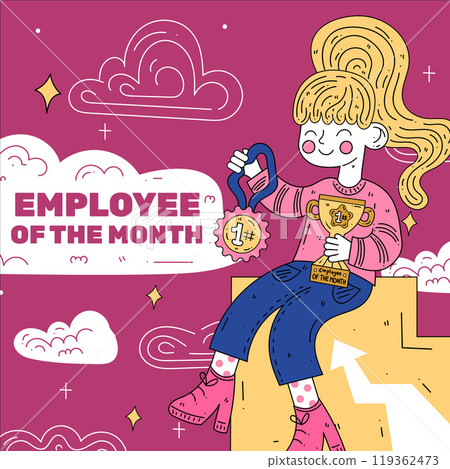 Employee of the month concept 119362473