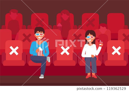 Social distancing in movie theaters 119362529
