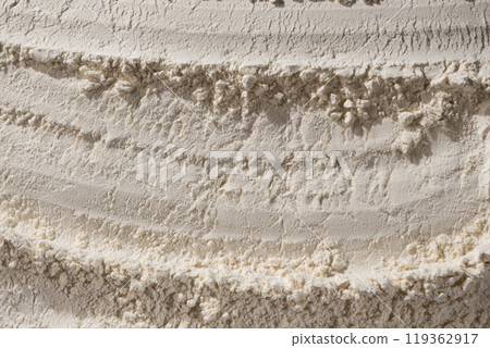 Abstract Cooking Background, Wheat Flour Texture Top View. 119362917