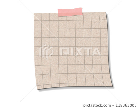 sheet of paper on a white background	 119363003