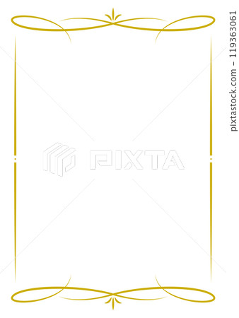 Elegant frame, luxurious, gold, vertical Elegant frame, luxurious, gold, vertical 119363061