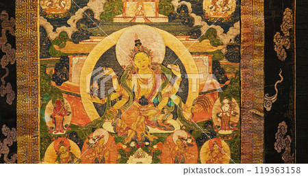 Goddess Chundhaa. This Work Depicts Chundhaa, Deity Related To Buddhist Mysticism Whose Powers Include Elimination Of Epidemics And Other Diseases. She Also Purifies Negative Karma. This 200-year-old 119363158