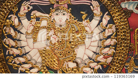 Shiva Urdhva Tandava Is One Of Form Tandava, Where Shiva Raises His Right Leg To Level Of His Forehead To Prove His Skill In Dance Duel With Goddess Kali To Subdue Her Fury 119363169