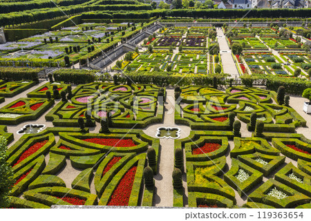 Chateau de Villandry, UNESCO World Heritage Site, Villandry, Indre-et-Loire, Pays de la Loire, France 119363654