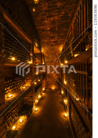 Wine cellars in Ivan, Southern Moravia, Czech Republic Wine cellars in Ivan, Southern Moravia, Czech Republic 119363696