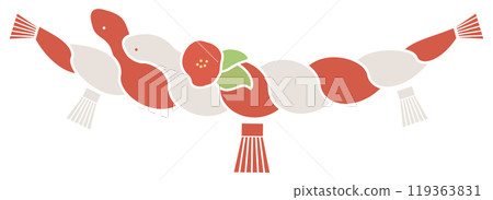 吉祥蛇圖案的閉飾 119363831