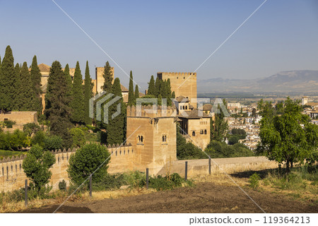 Alhambra, Generalife and Albayzin , UNESCO site, Granada, Andalusia, Spain 119364213