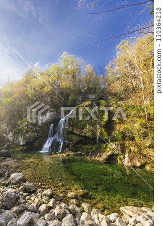 Waterfall Virje (Slap Virje), Triglavski national park, Slovenia 119364218
