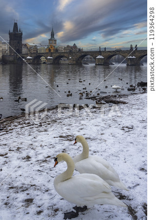 Charles bridge, Prague, Central Bohemia, Czech Republic Charles bridge, Prague, Central Bohemia, Czech Republic 119364298