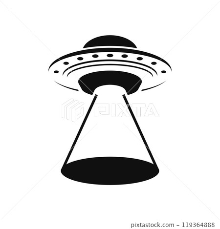 UFO Icon on White Background. Vector 119364888