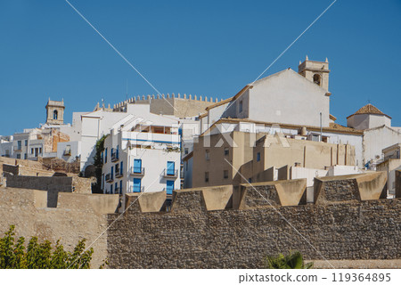 old walled town of Peniscola, Spain old walled town of Peniscola, Spain 119364895