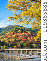 Kyoto Arashiyama Autumn Togetsu Bridge 119365885