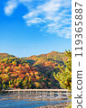 Kyoto Arashiyama Autumn Togetsu Bridge 119365887
