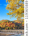 Kyoto Arashiyama Autumn Togetsu Bridge 119365889