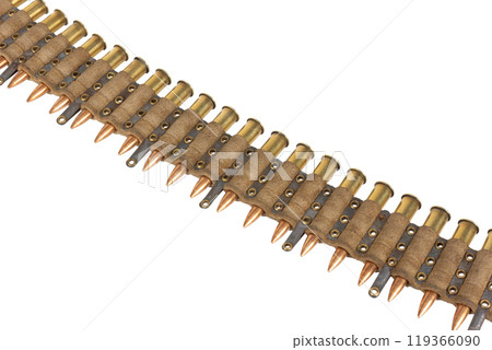 Machine Gun Canvas Ammo Belt with Ammunition Machine Gun Canvas Ammo Belt with Ammunition 119366090