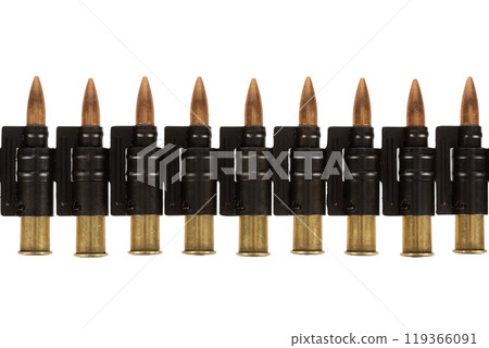 Machine Gun Ammo Belt with Ammunition Machine Gun Ammo Belt with Ammunition 119366091