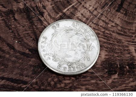 Old USA 1897 year US silver dollar coin 119366130