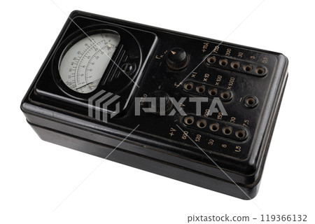 vintage ancient voltammeter 119366132