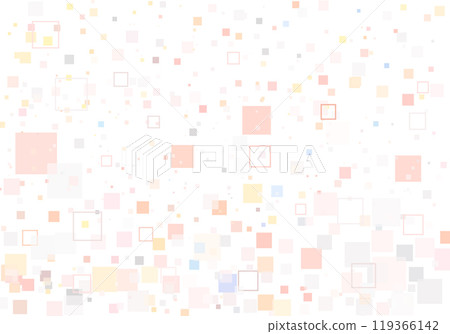 Abstract digital image combined with colorful squares 119366142
