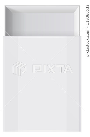 Open drawer realistic white mockup top view Open drawer realistic white mockup top view 119366532