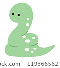 Illustration of a coiled snake 119366562