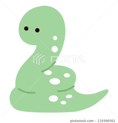 Illustration of a coiled snake 119366562