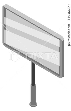 Billboard isometric icon. Street banner outdoor element 119366645