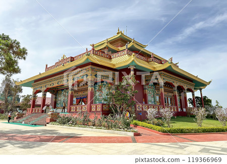 Exterior View Of Main Temple Of A Famous Pagoda In Lam Dong, Vietnam. 119366969