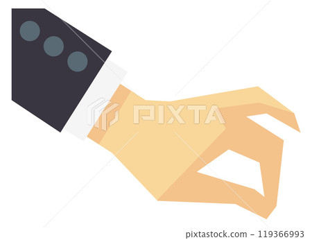 Hand taking pinch. Businessman arm finger gesture Hand taking pinch. Businessman arm finger gesture 119366993