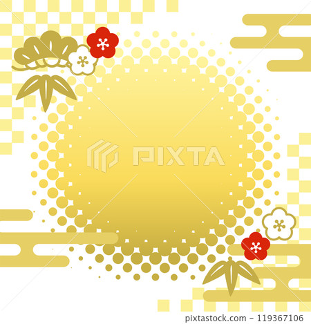 New Year's background illustration, New Year's sale banner material (white) 119367106