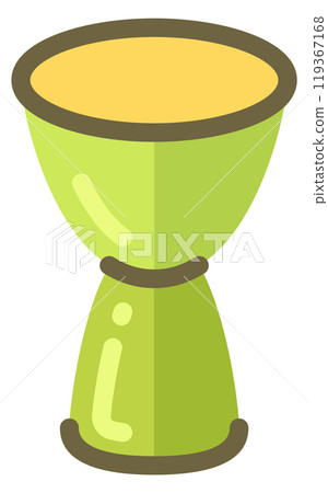 Goblet drum color icon. Rhythm music instrument Goblet drum color icon. Rhythm music instrument 119367168
