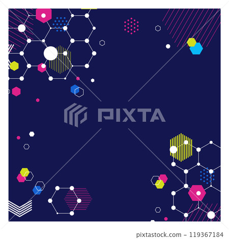 Abstract bauhaus style background. Color trendy design Abstract bauhaus style background. Color trendy design 119367184